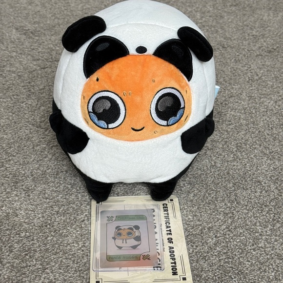Adorable OG sad nuggie panda plushie with certificate - Picture 1 of 2